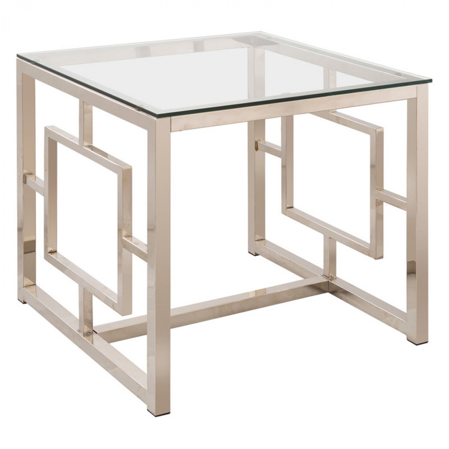 Coaster Furniture Square Glass Top End Table