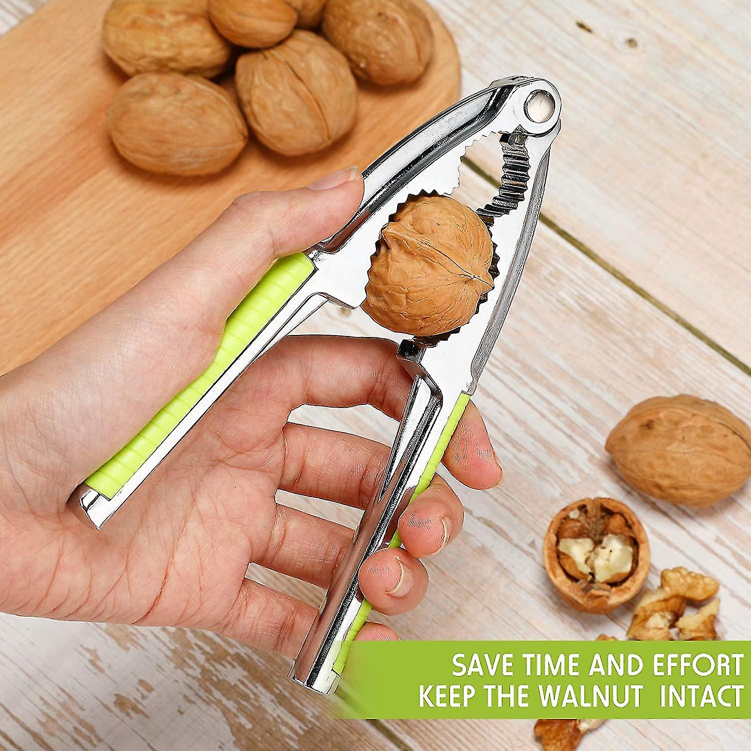 Walnut Nutcrackers Metal Nut Shell Openers Nut Shell Breakers Crackers Kitchen Tools With Non-slip Handle