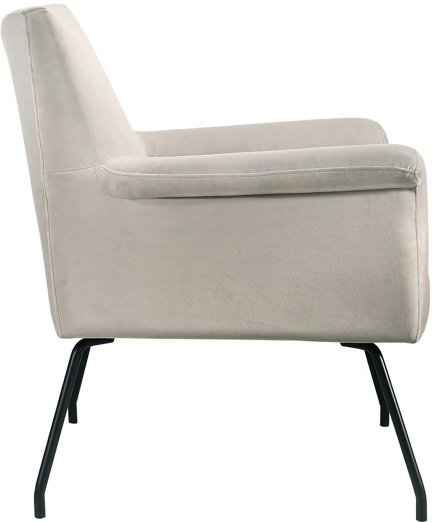 Bukit Mid Century Modern Alisa Abalone Light Gray Accent Chair