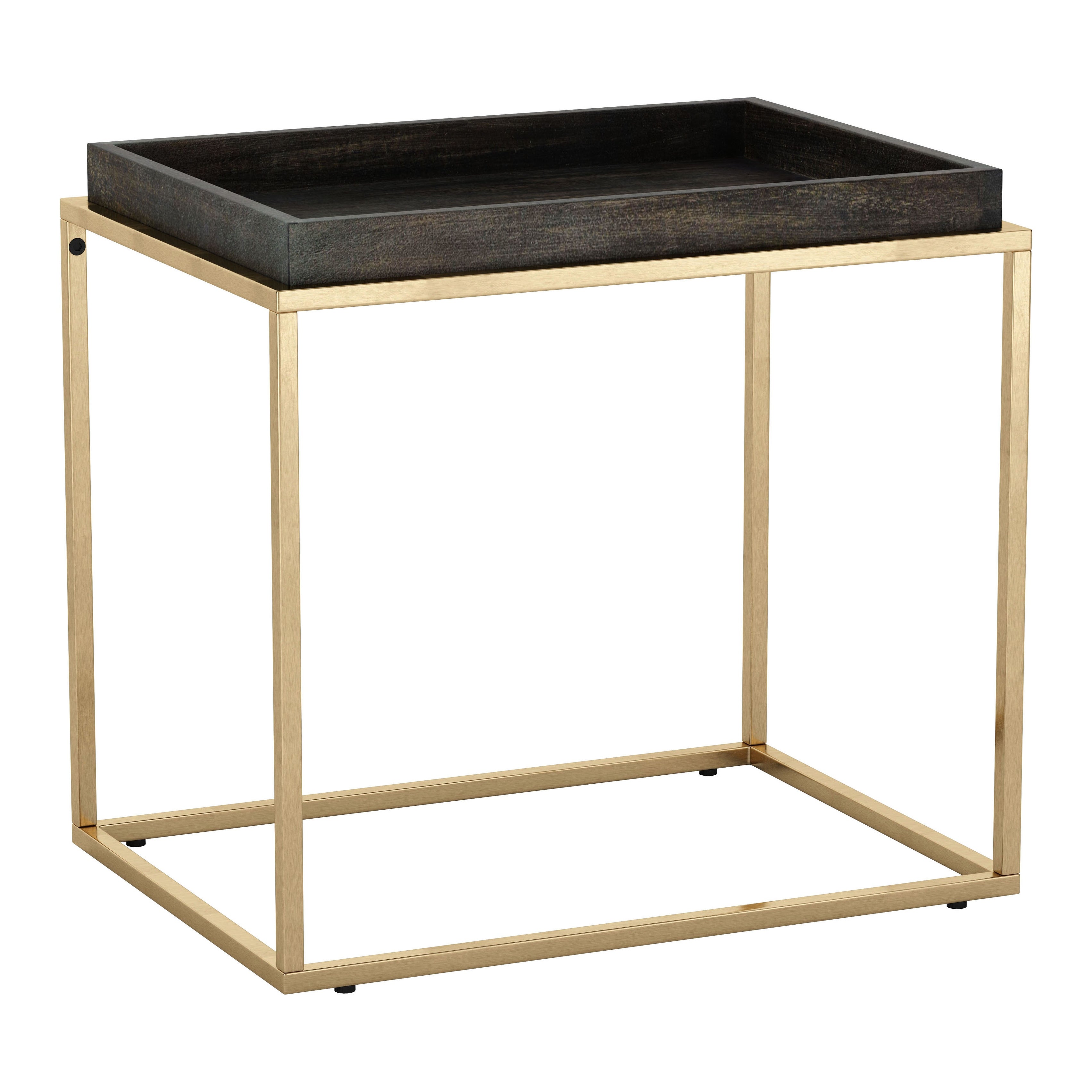 Jahre Side Table Black and Brass