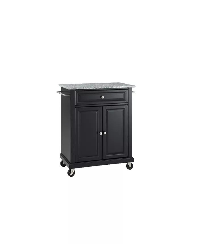 Crosley Solid Granite Top Portable Kitchen Cart Island