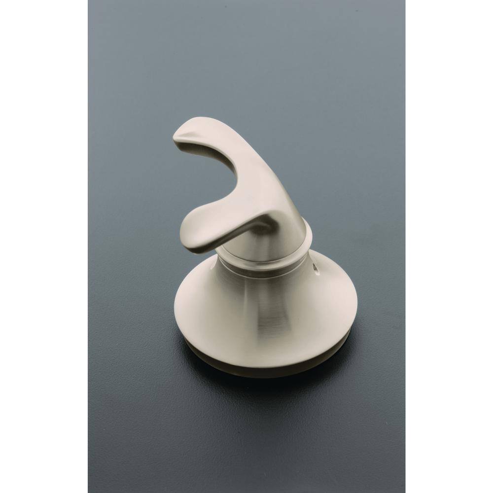 KOHLER Forte Double Sculpted Robe Hook in Vibrant Brushed Nickel K-11375-BN