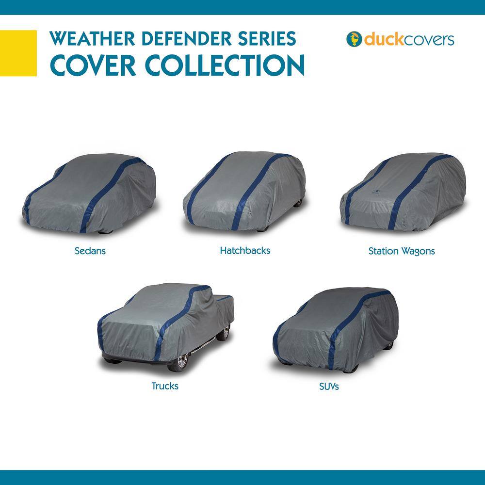 Classic Accessories Duck Covers Weather Defender Sedan Semi-Custom Car Cover Fits up to 16 ft. 8 in. A3C200