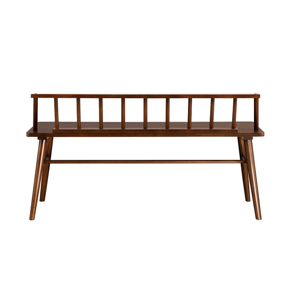 Middlebrook Solid Wood Low Back Spindle Entry Bench