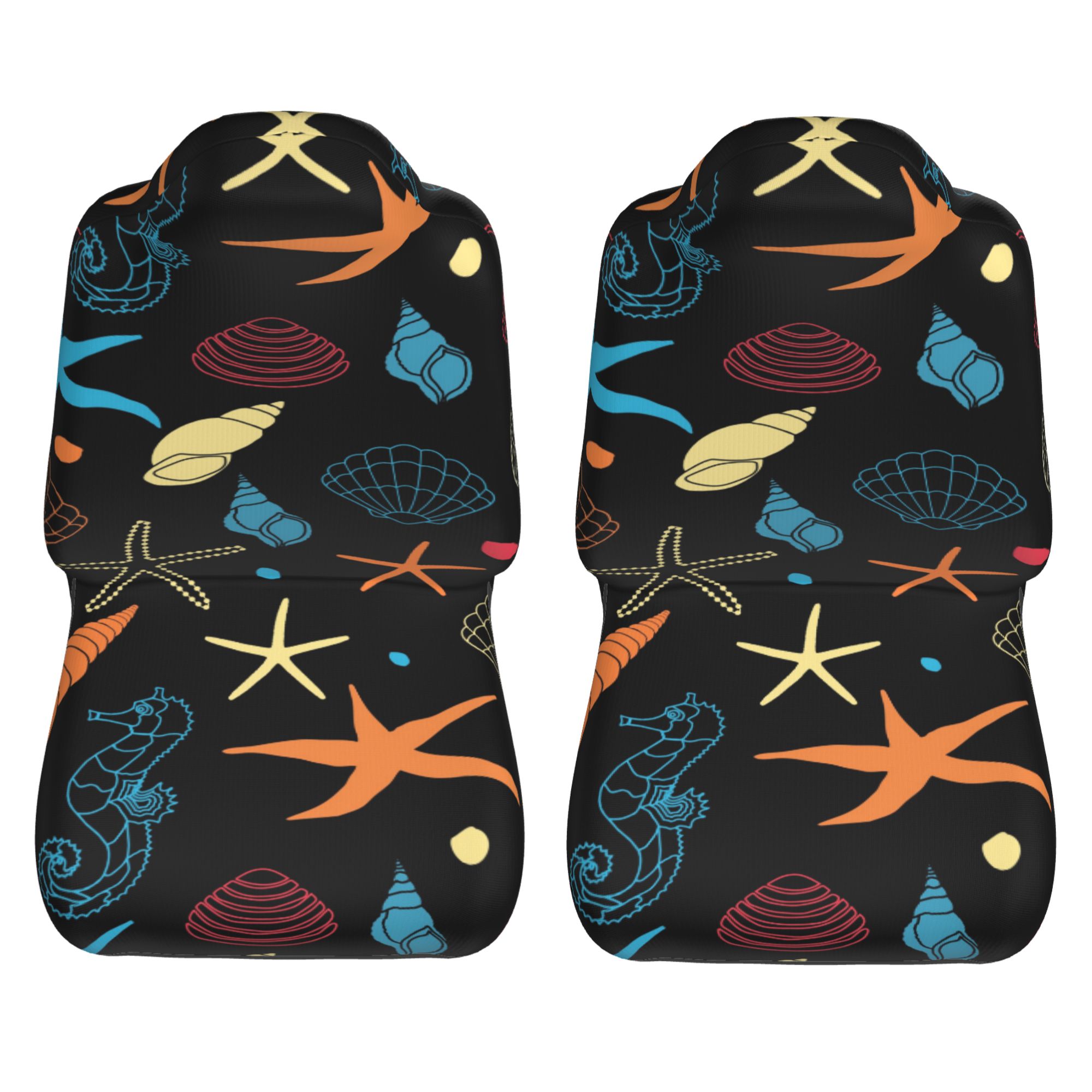 ZICANCN Car Seat Cover Seahorse Starfish Car Front Seat Covers Protectors ， Automotive Seat Covers for Cars Trucks Suv