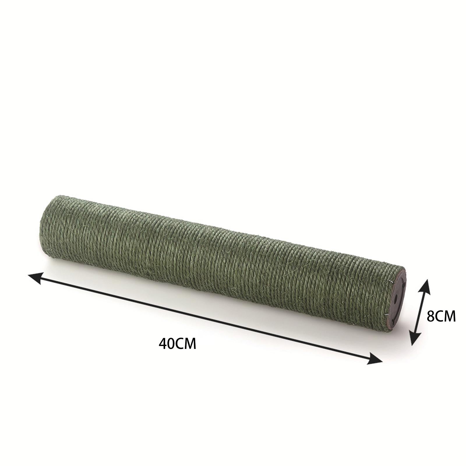 Scratch Post Refill Pole Carpets Protective Extension Post Multi Choices Sofa Furniture Protector Cat scratching posts Playing green 40cmx8cm