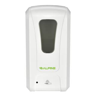 Alpine Industries 40 oz. Wall Mount Automatic Foam Hand Sanitizer Dispenser in White 430-F