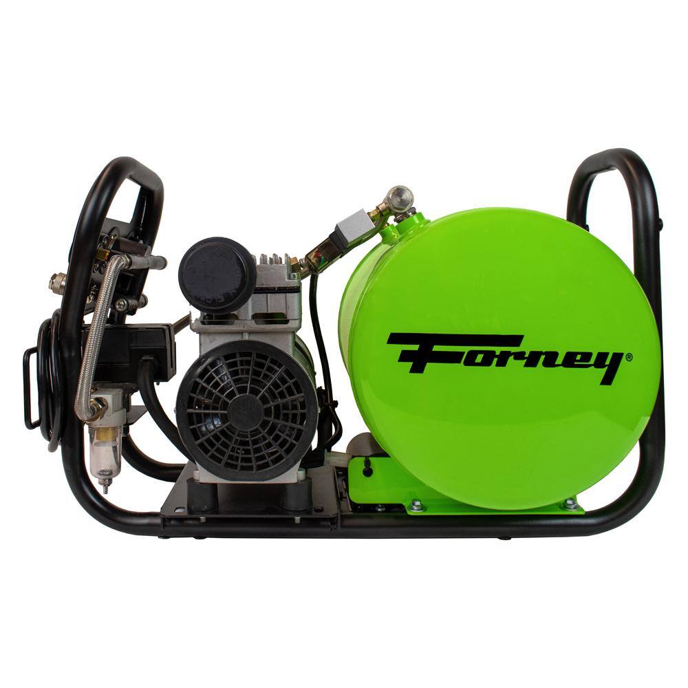 Forney 1.0 Hp Electric 4 Gal Oil-Free Air Compressor 120 PSI 2.5 CFM @ 90 PSI 550