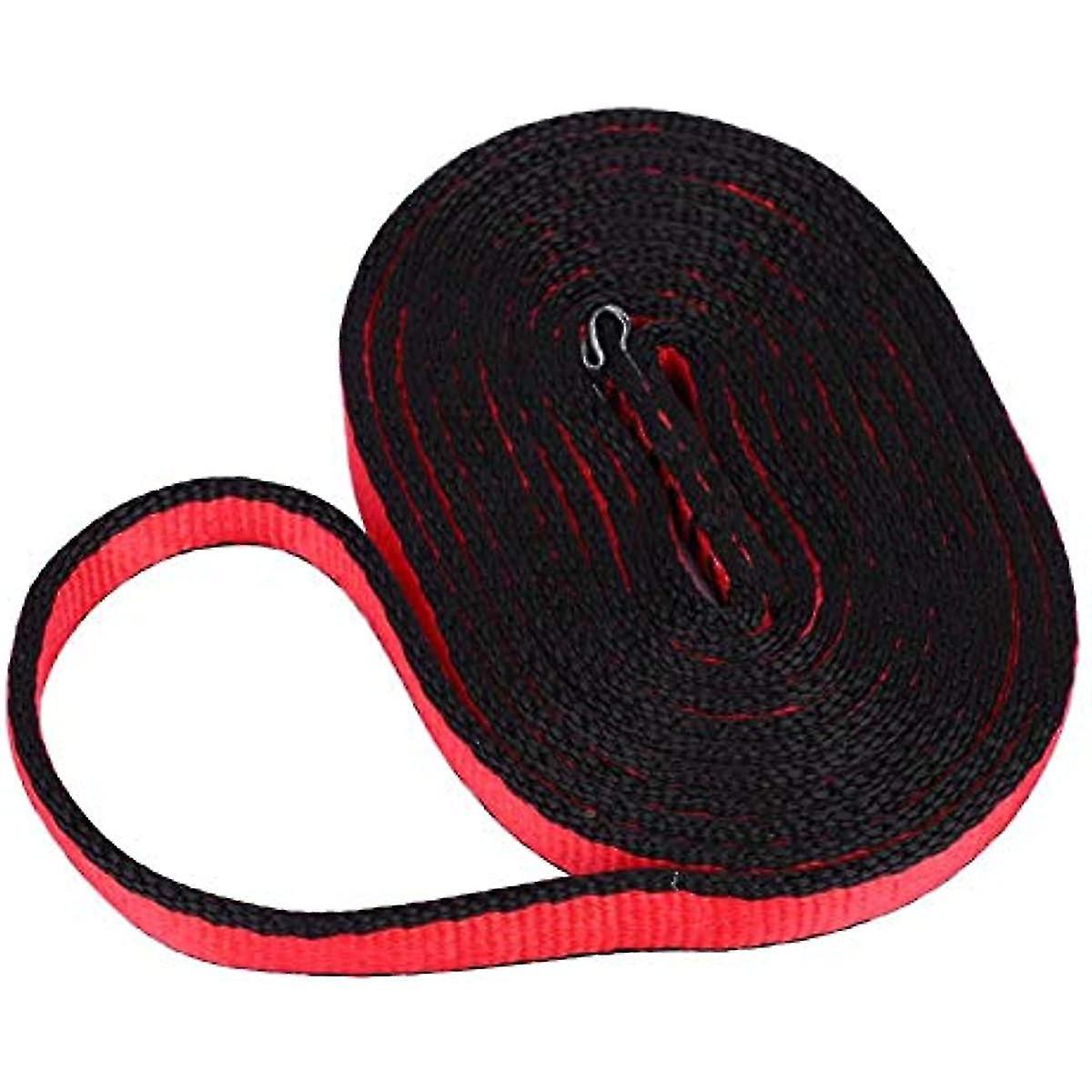 Mountaineering Rope Rock Climbing Rope Climbing Flat Rope Mountaineering Climbing Load Bearing Flat Belt Strap Outdoor Load Rope(150cm Red Flat Ribbon