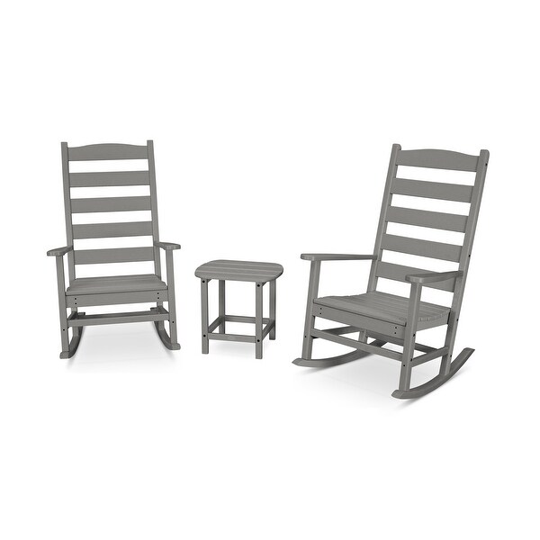 POLYWOOD Shaker 3Piece Porch Rocking Chair Set