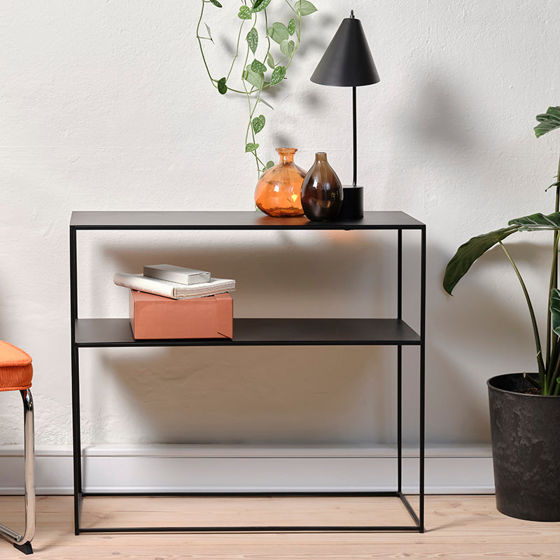 PEBBLE Console Table 90cm - Black