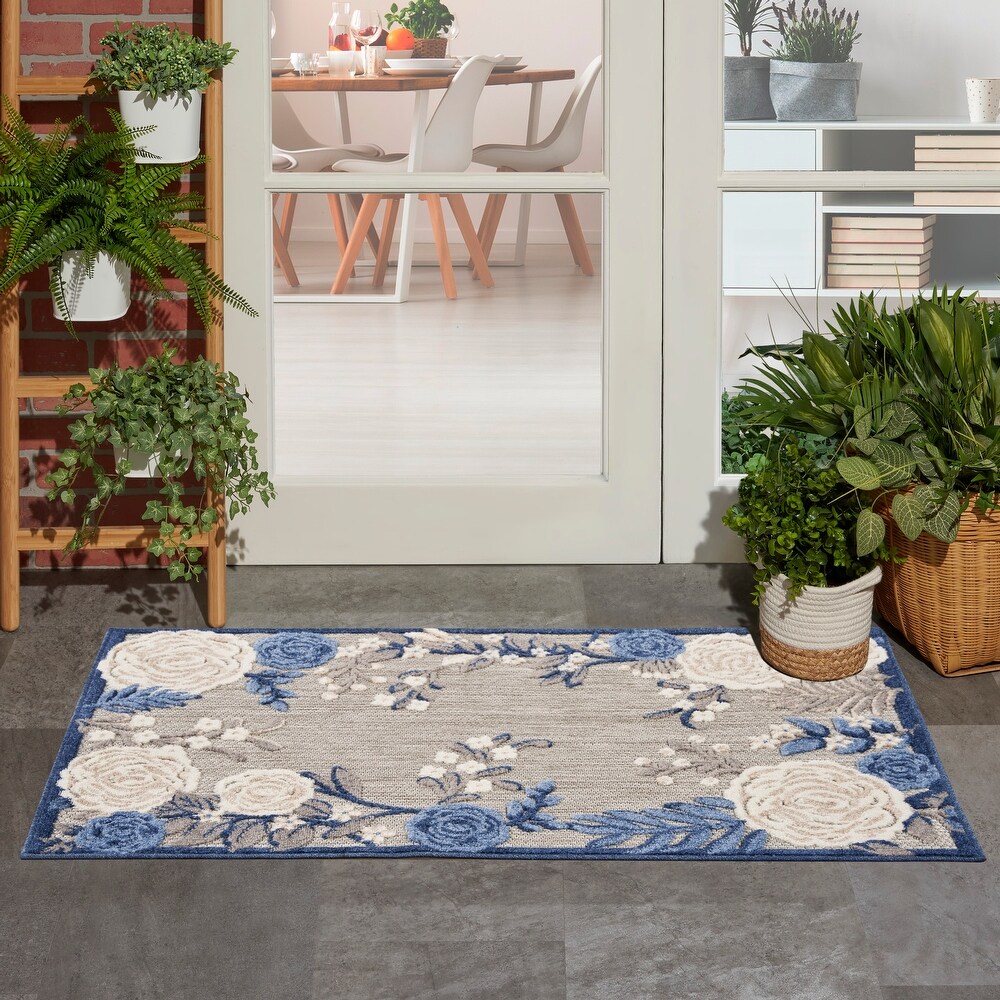 Nourison Aloha Indoor/Outdoor Floral Area Rug