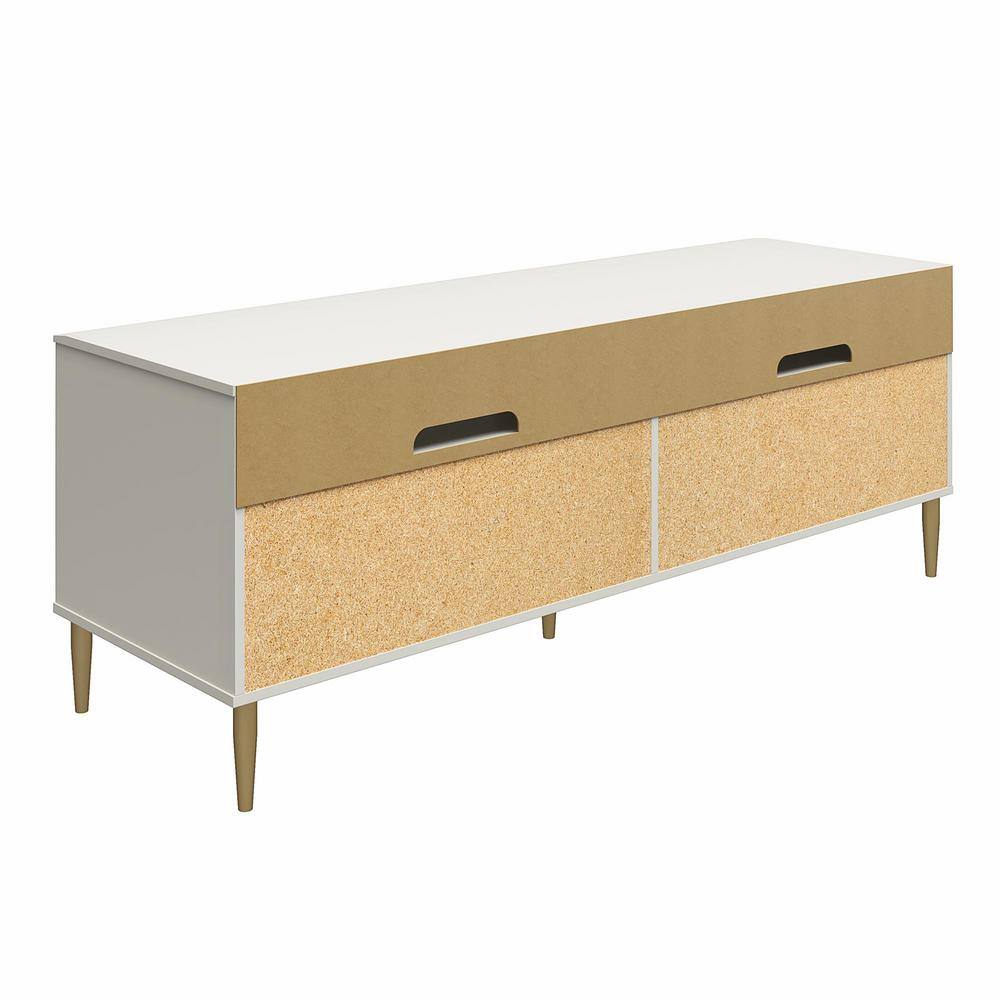 Mr. Kate Daphne 62.4 in Taupe TV Console Fits TV's up to 65 in. with Doors 8961319COM