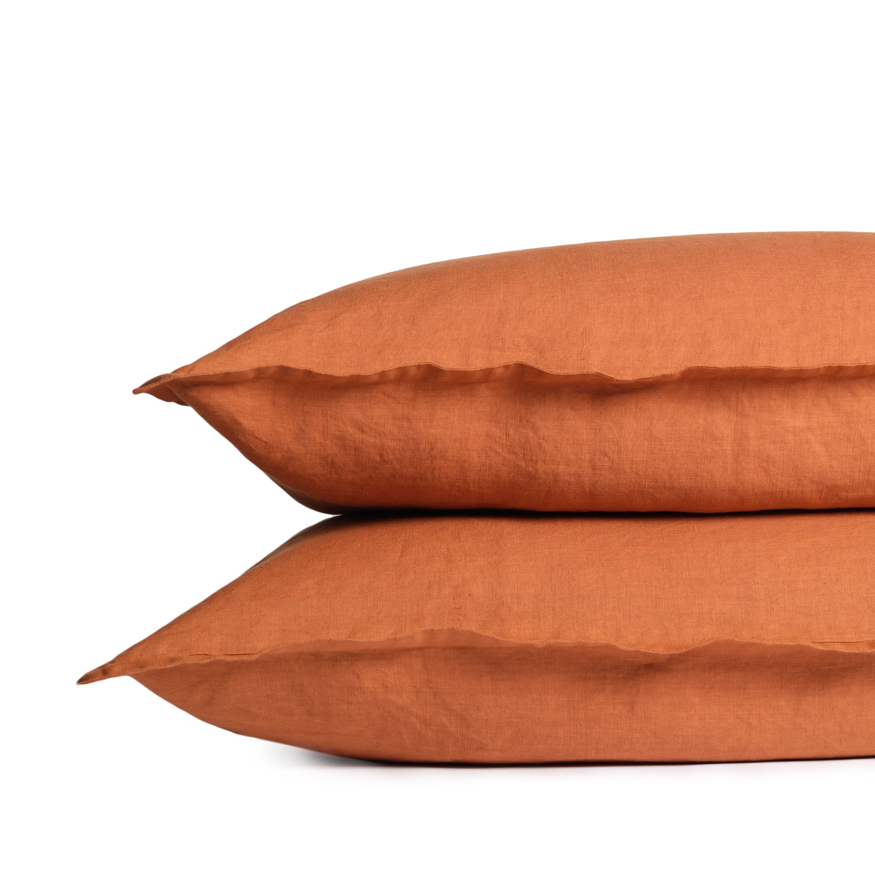 Brown Linen Pillowcases (Set of 2) - Soft, Natural & Elegant Bedding