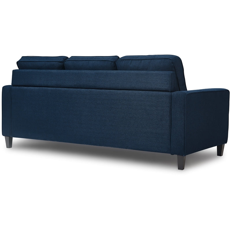 Serta Harmon Reversible Sectional Sofa Pillow Back Cushions Navy Blue