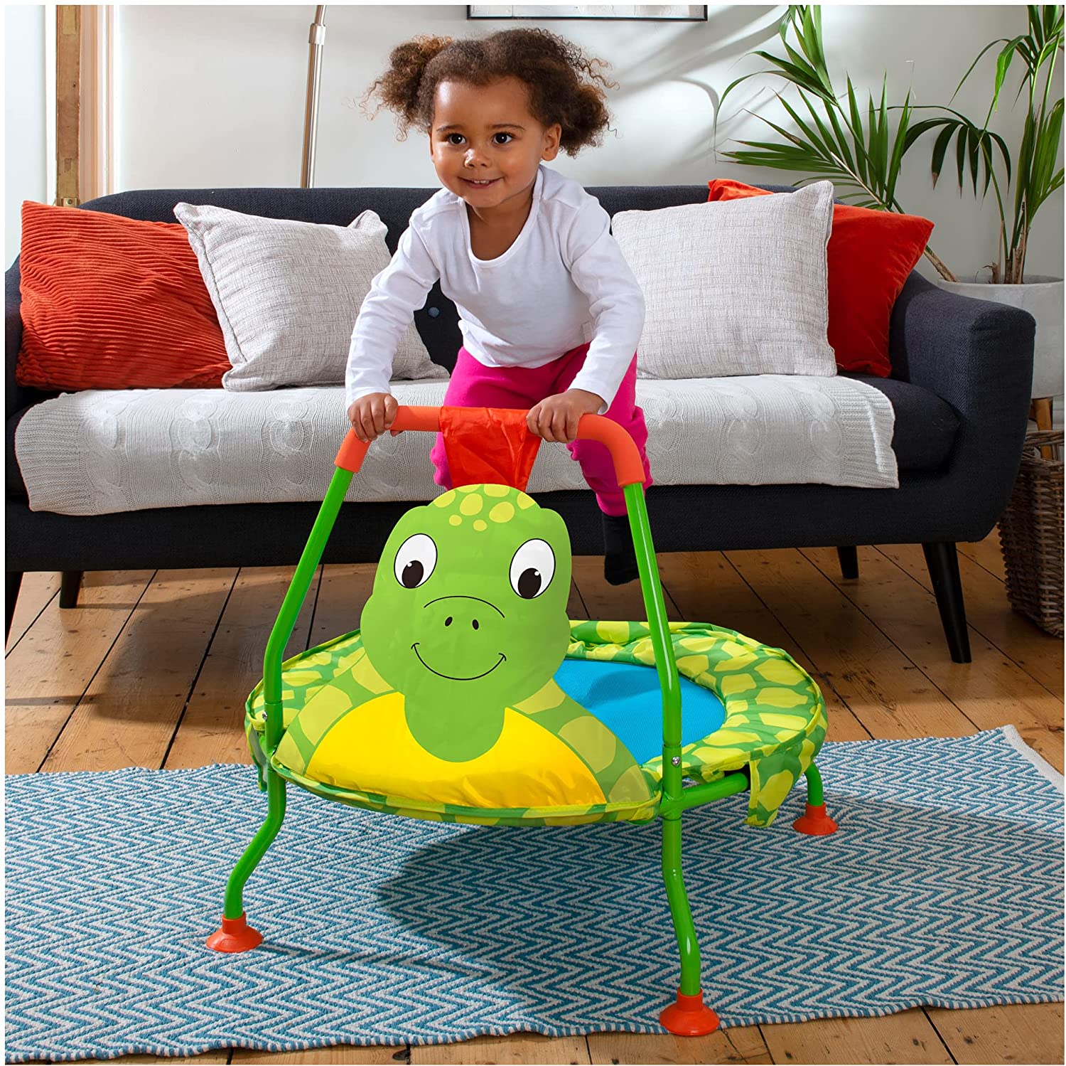 Galt Toys， Nursery Trampoline - Turtle， Trampolines for Kids， Ages 1 Year Plus