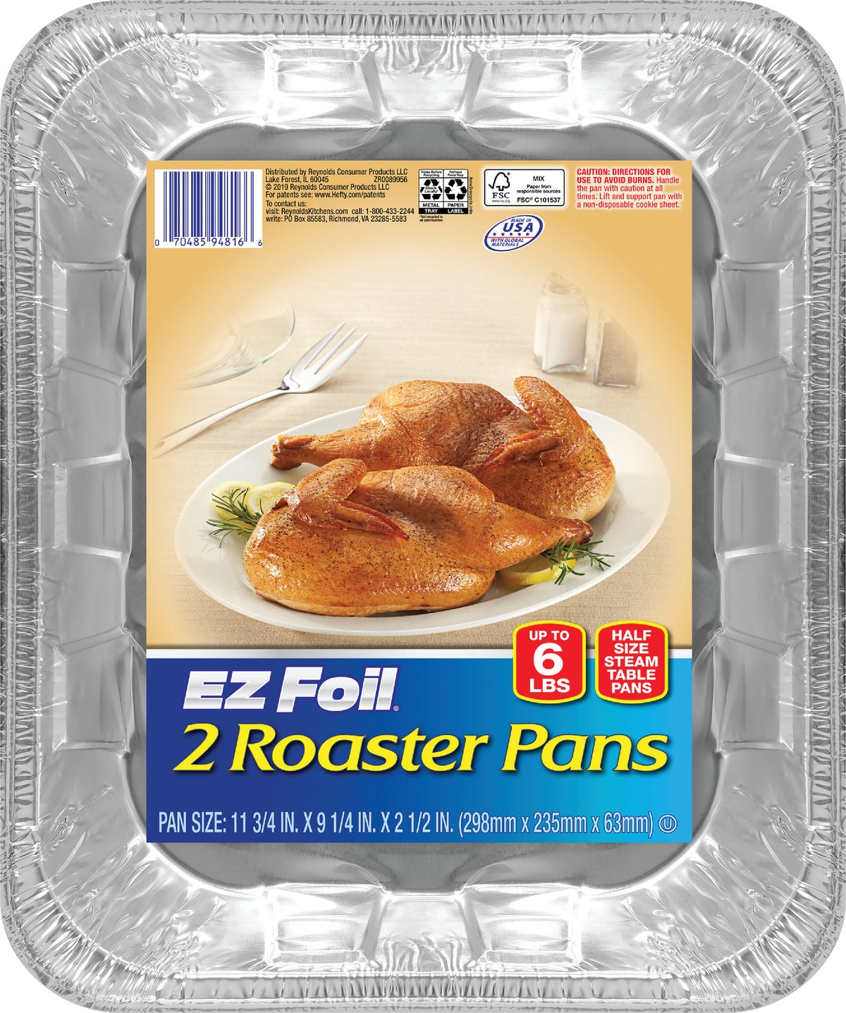 EZ Foil Roaster Pan (Pack of 12)