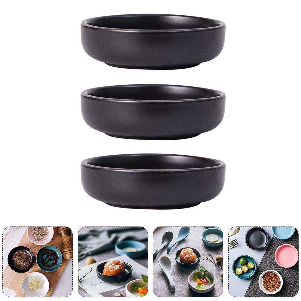 Nuolux Sauce Dish Soy Dishes Dipping Bowls Seasoning Ceramic Sushimini Side Round Japanese Porcelain Bowl Plate Dish Small