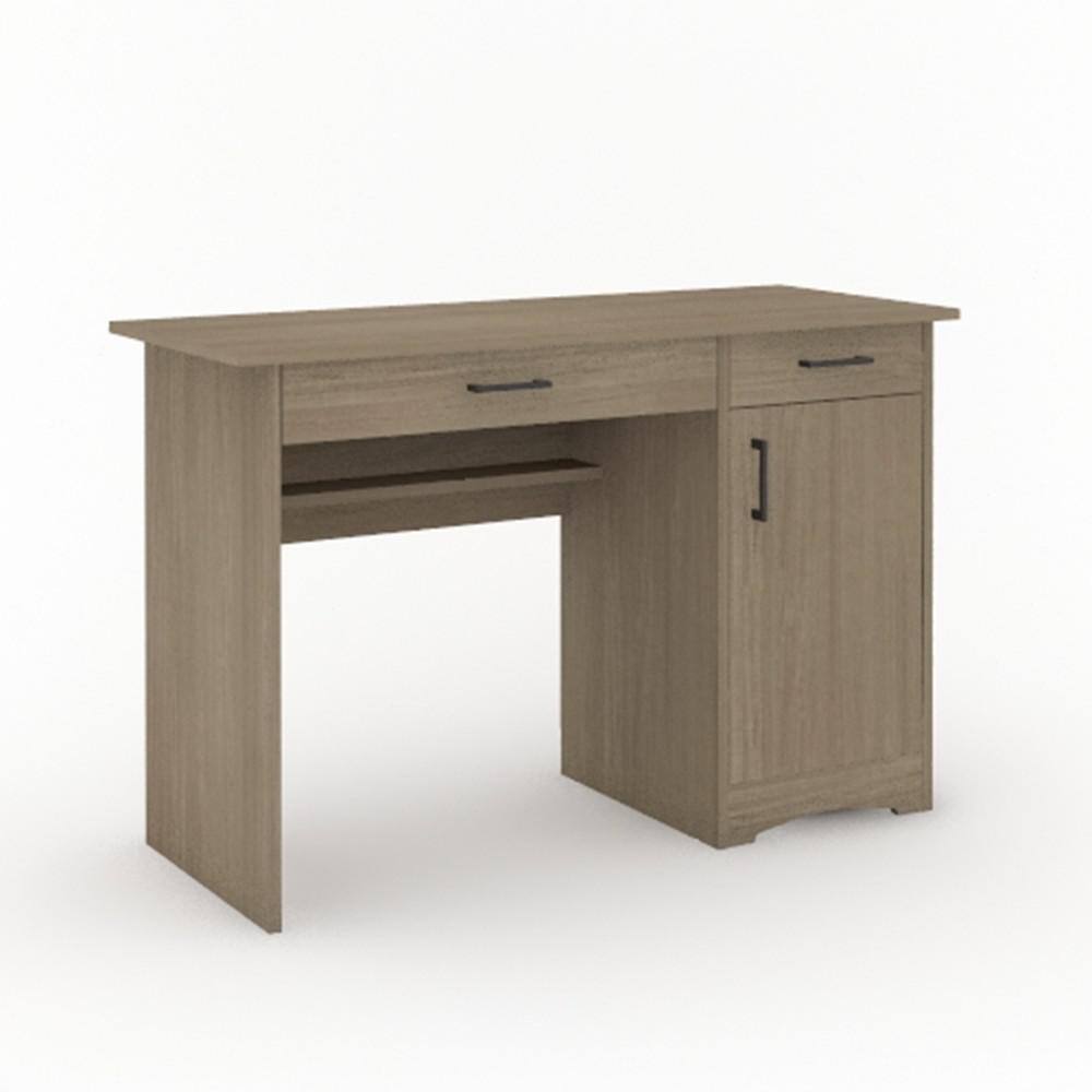 SAUDER Beginnings 46.811 in. Silver Sycamore Engineered Wood Computer Desk 428235