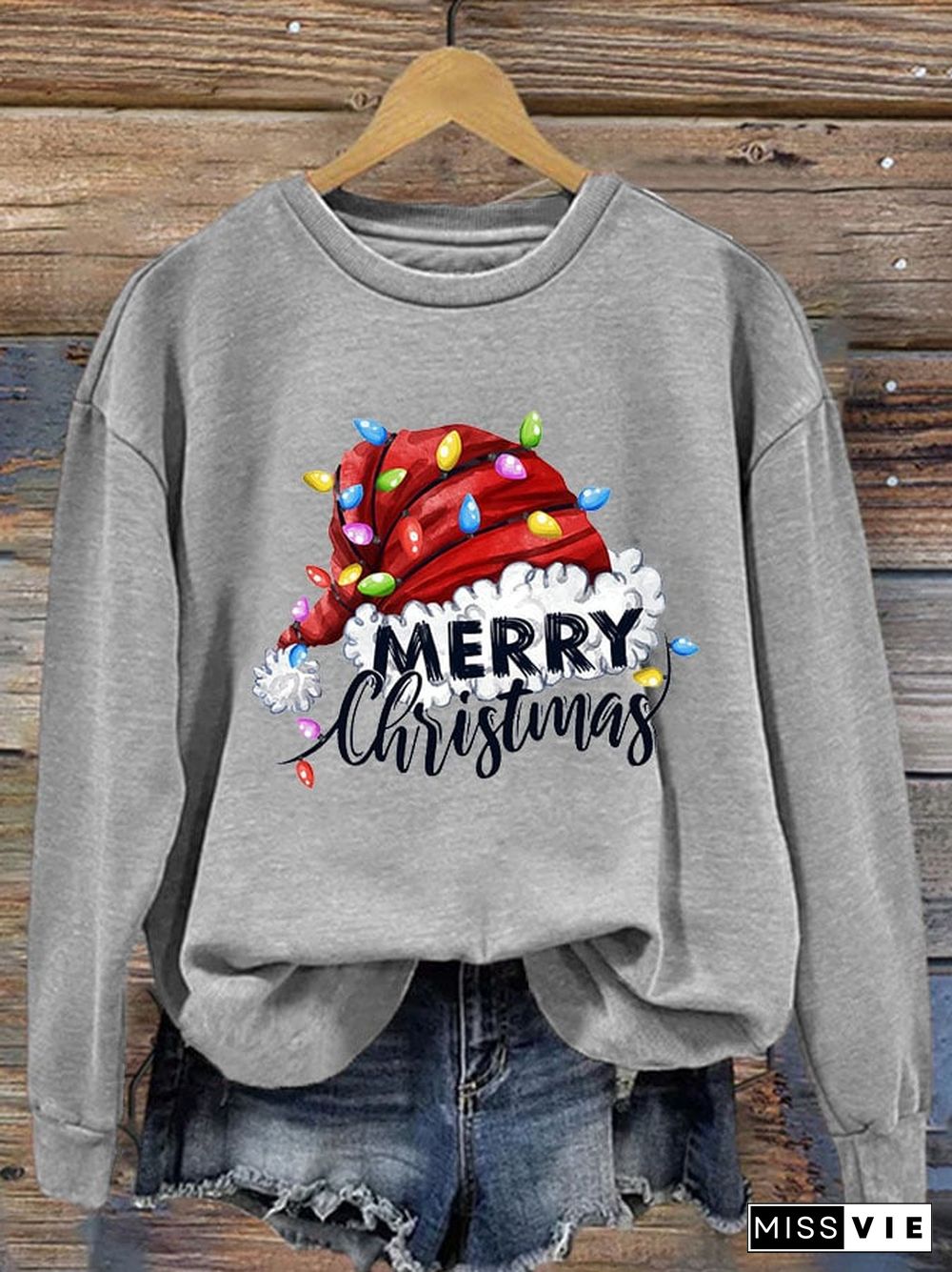 Christmas Women's Printed Long Sleeve Sweatshirt