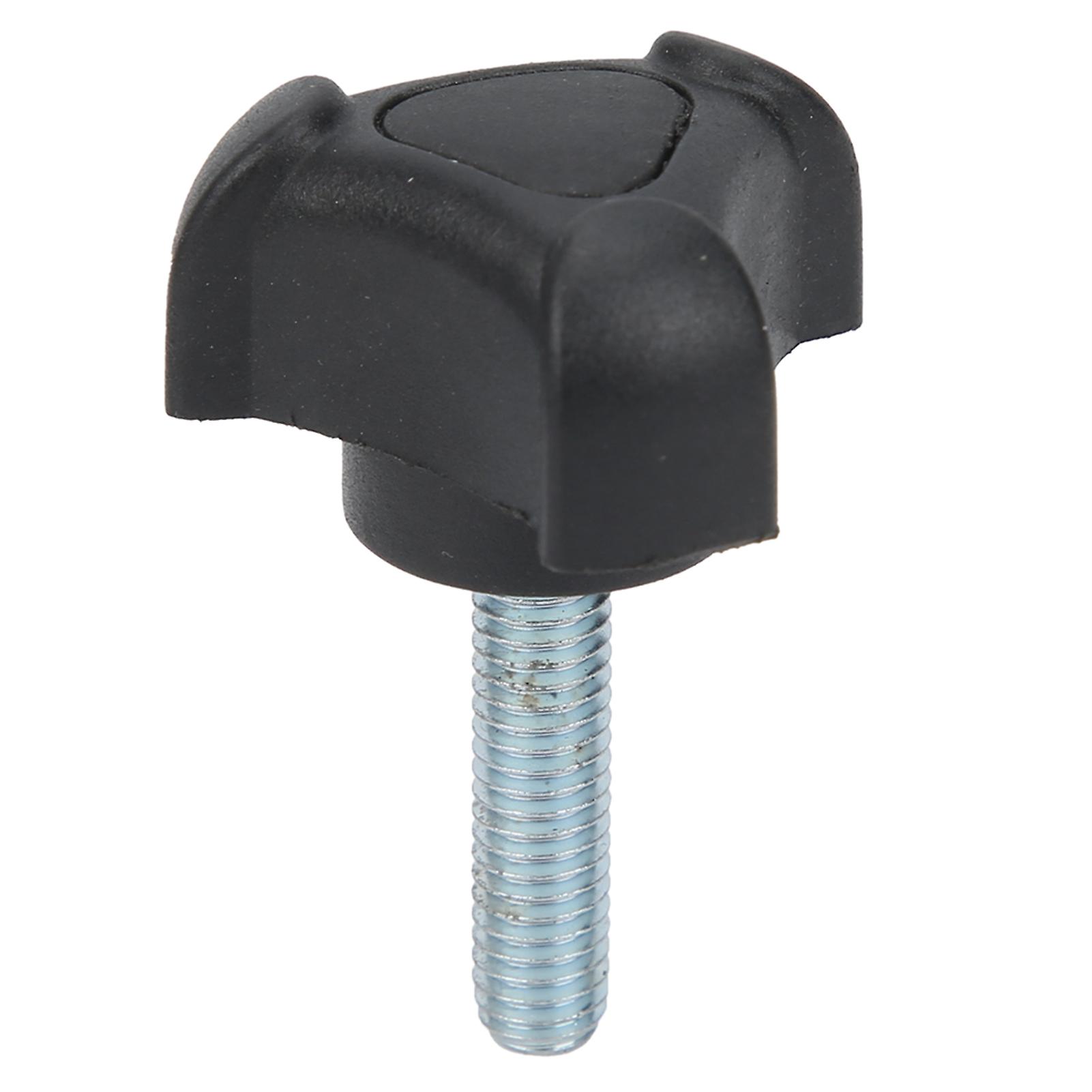 5 Pcs M6 Clamping Screw Knob Triangular Hand Thread Black Plastic Screw On Handle Clamping Knob