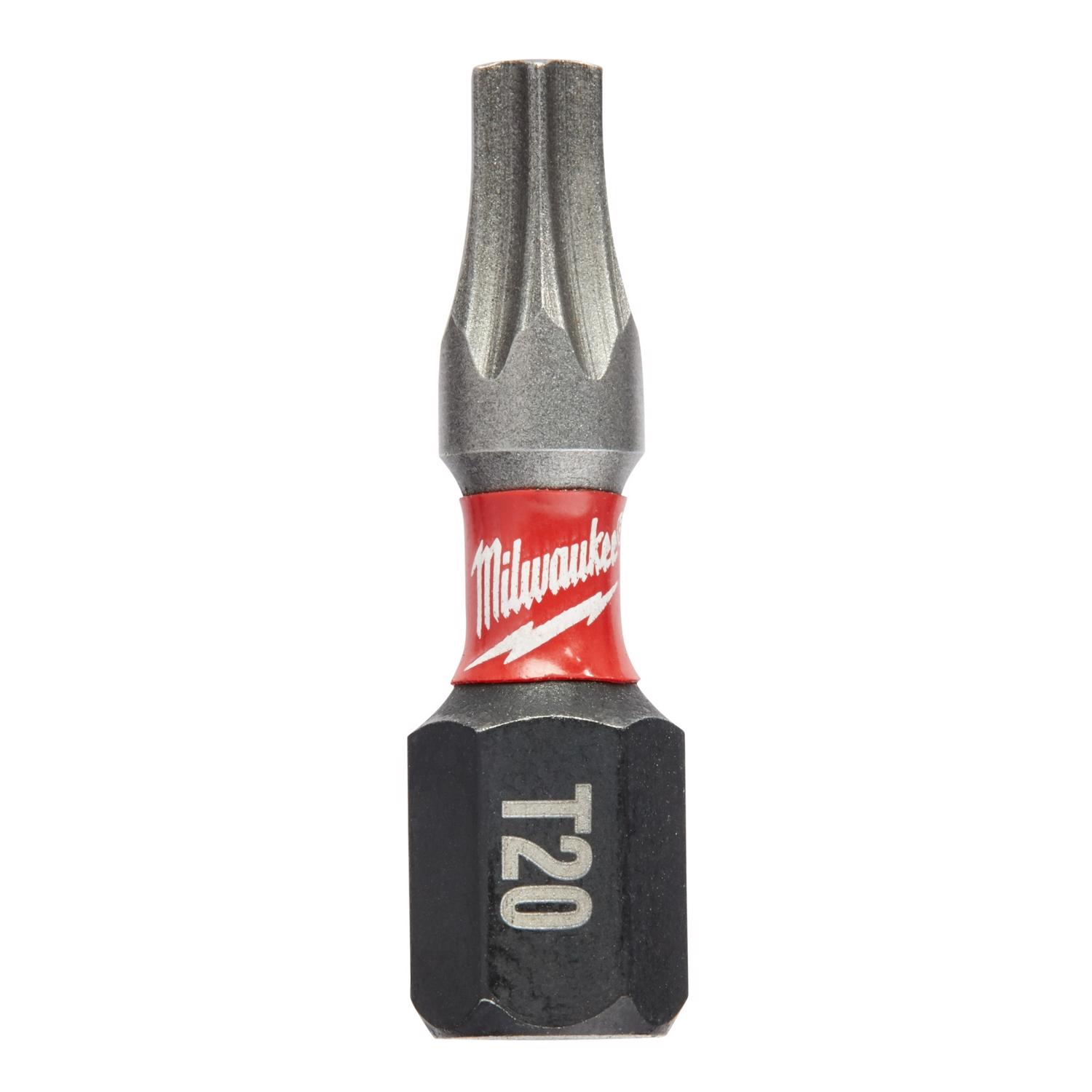 MW Shockwave Torx T20 X 1 in. L Insert Bit Steel 2 pk