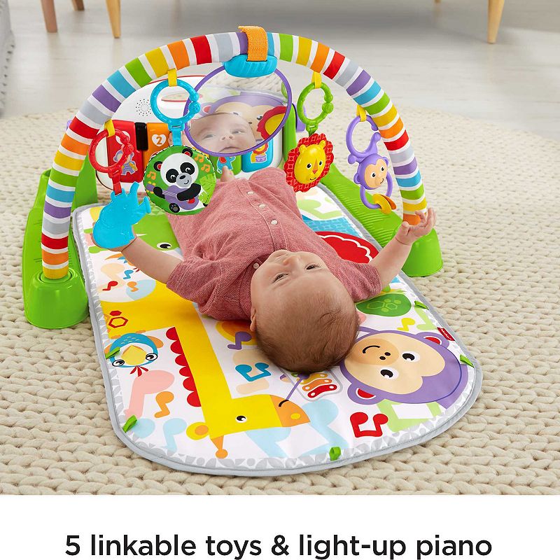 Fisher-Price Deluxe Kick and Play Piano Gym Musical Baby Toy