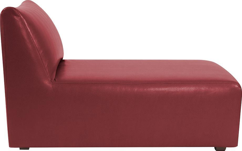 Lounge Chair HOWARD ELLIOTT AVANTI Apple Red Polyurethane Faux   Contemporary   Indoor Chaise Lounge Chairs   by EuroLuxHome  Houzz