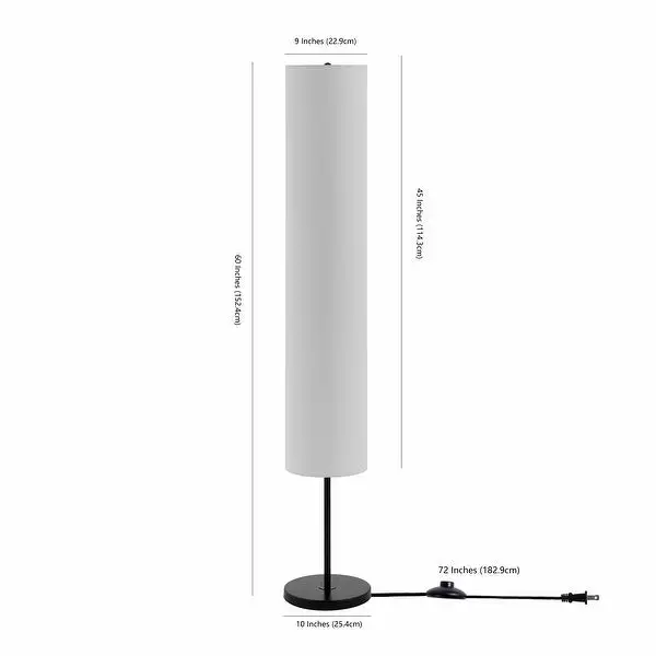 SAFAVIEH Lighting Kylo 60-inch Cylinder LED Floor Lamp - 10