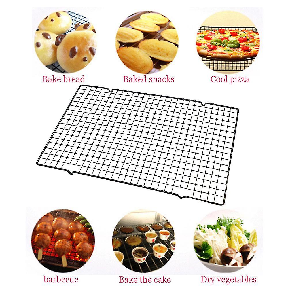 Stainless Steel Wire Grid Cool Rack Bbq Cake Safe Oven Kitchen Baking Tools New