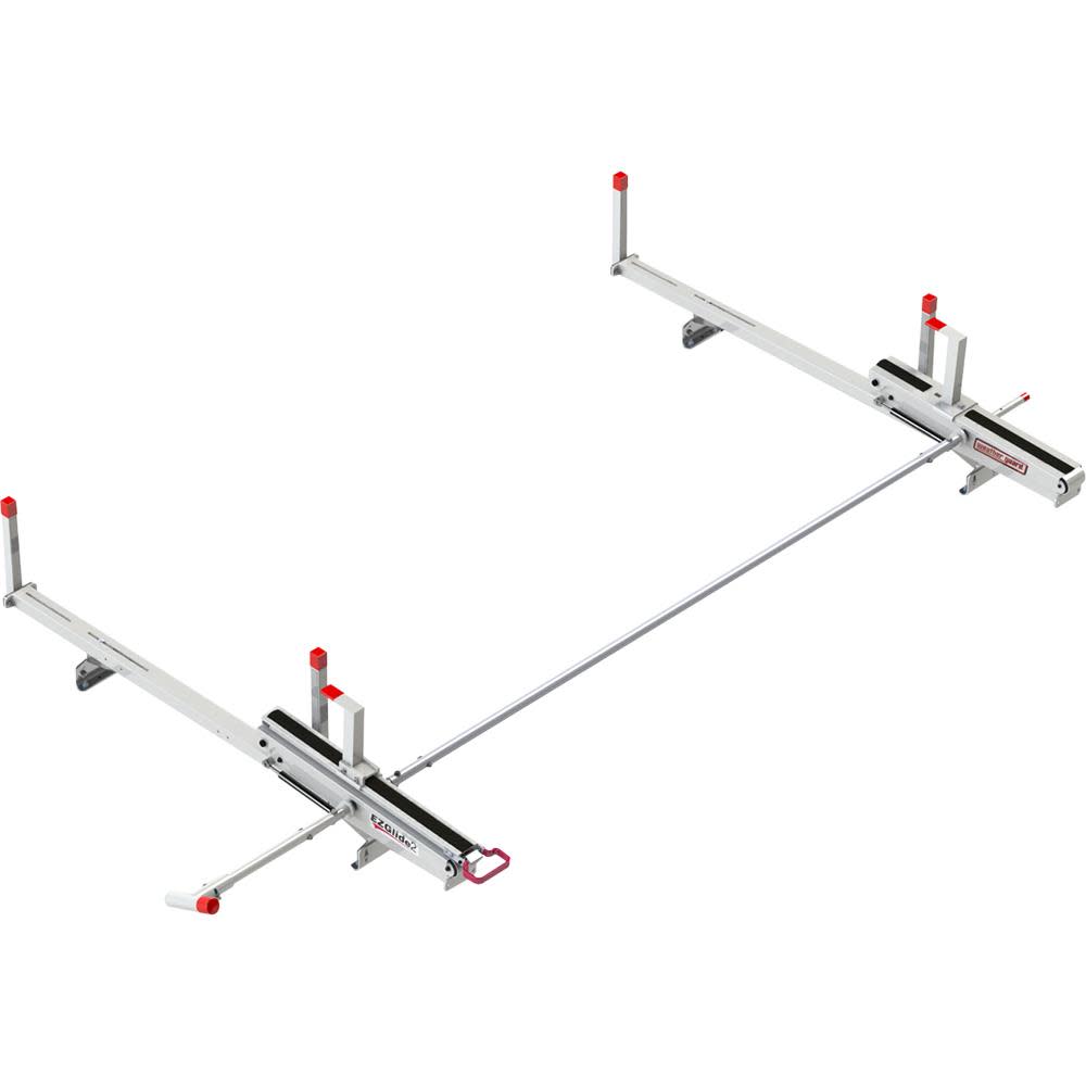 EZGLIDE2 Drop-Down Ladder Rack， Extended， Mid/High-Roof ;