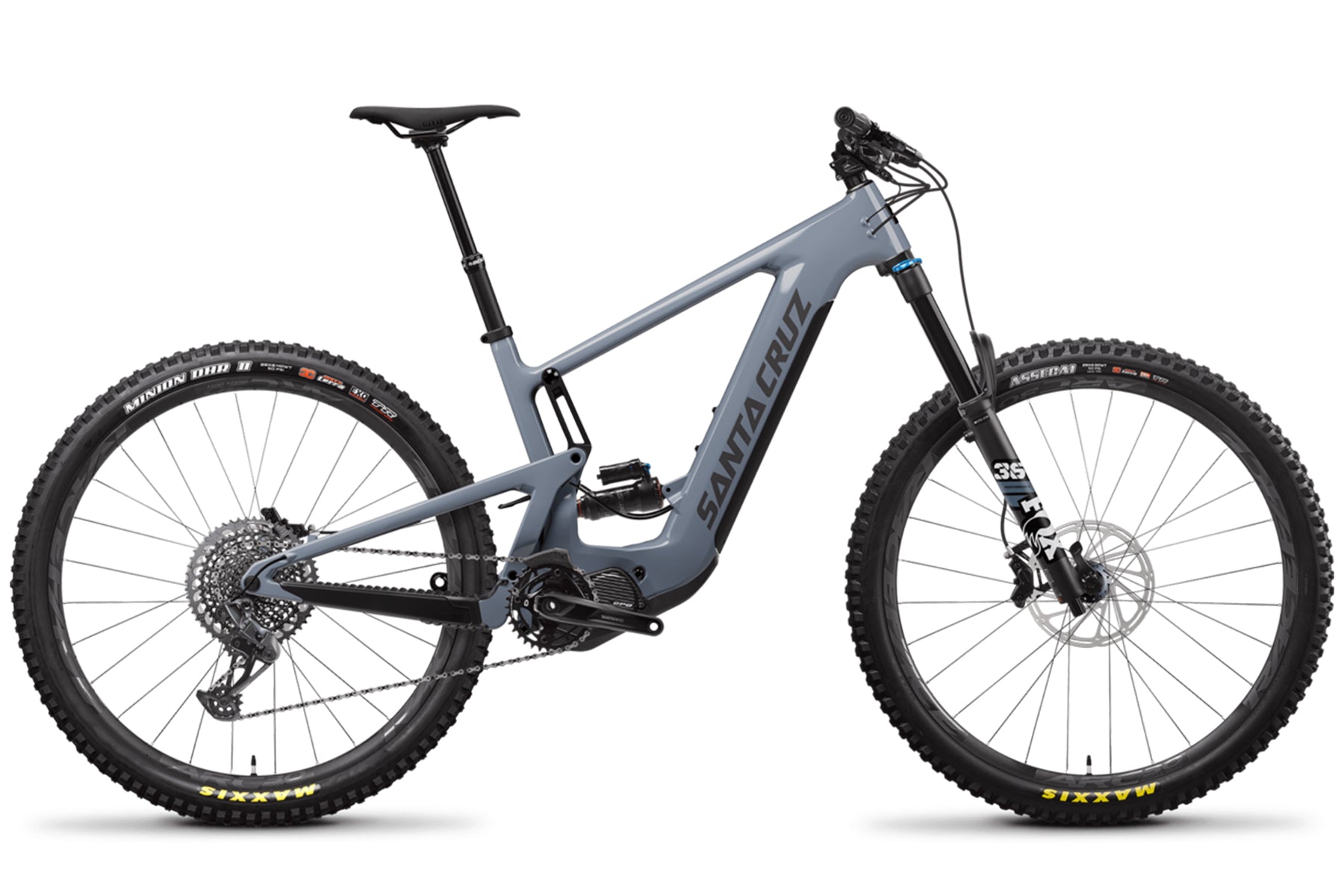 Santa Cruz Heckler Carbon 29 E-Bike - S Kit - Maritime Gray - 2022