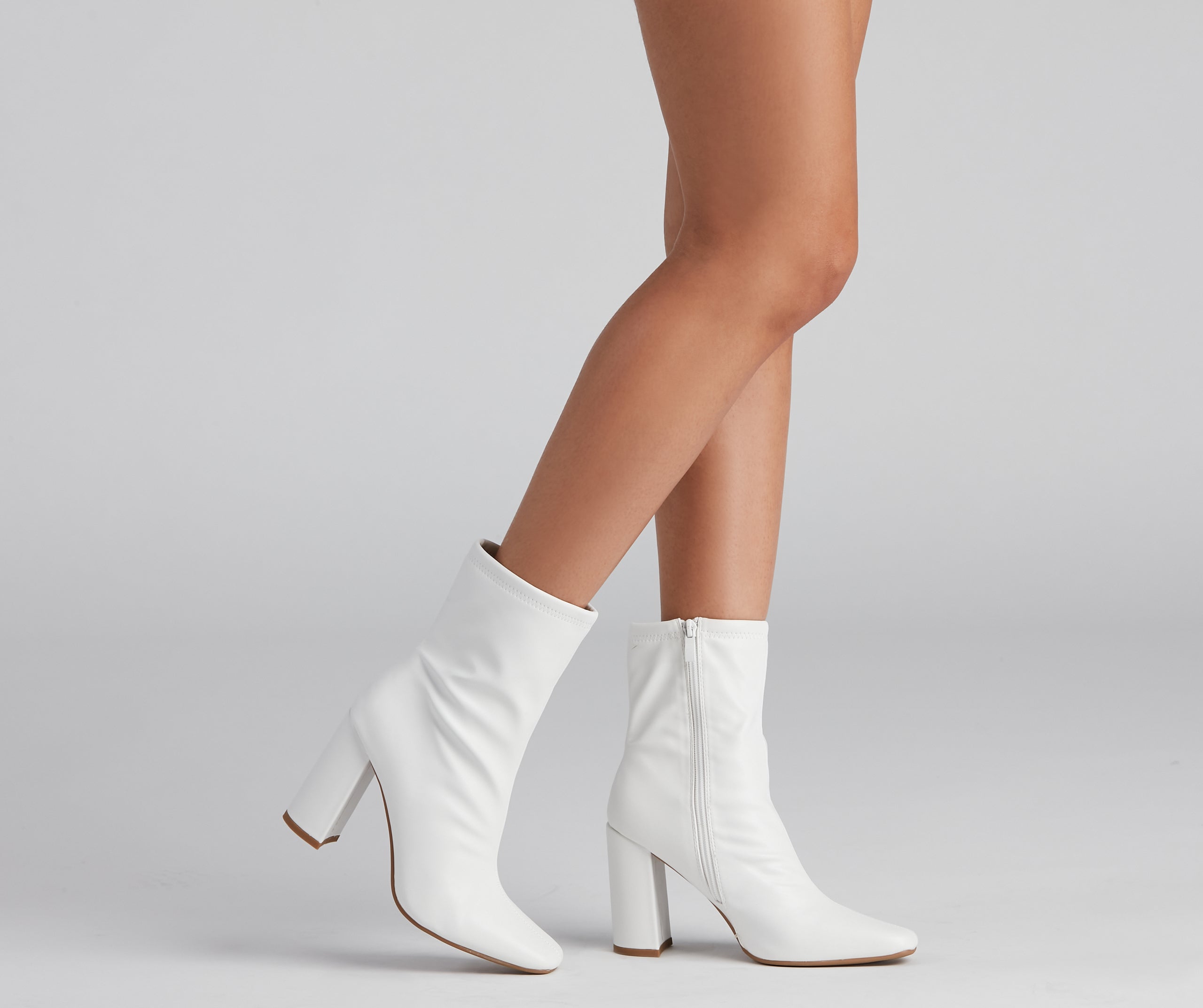 Fashion Square Toe Booties