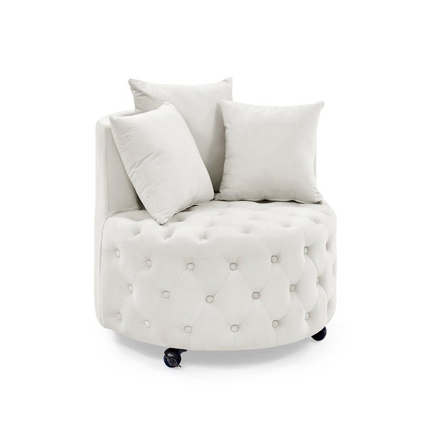 Modern Accent Sofa Chair， Modern Swivel Barrel Chair