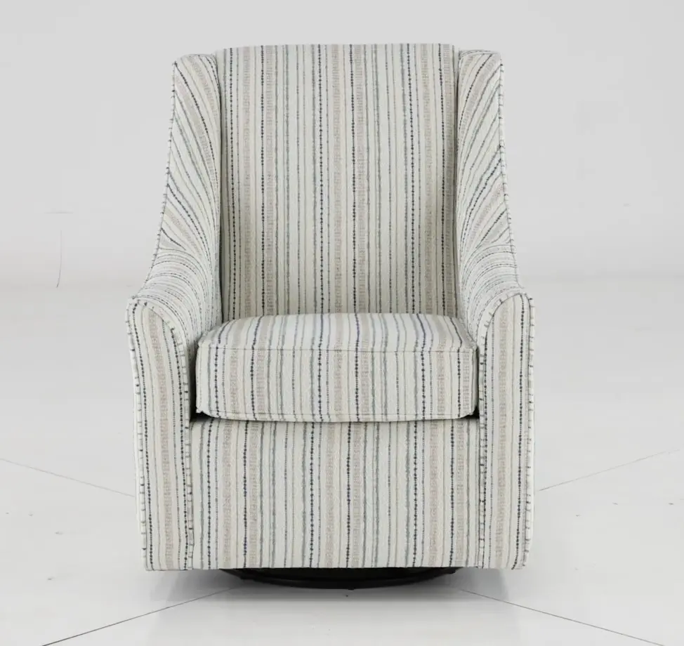 Belle Striped Swivel Chair