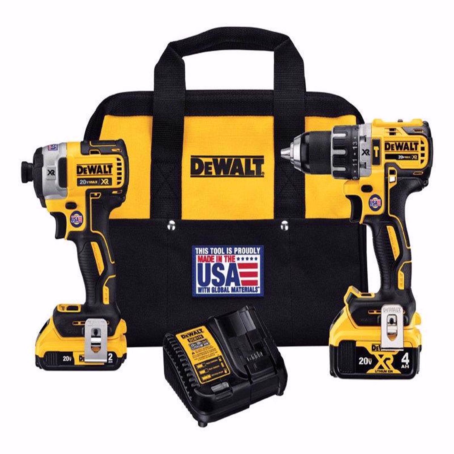 DW 20V MAX Cordless Brushless 2 Tool Hammer Drill and Impact Driver Kit