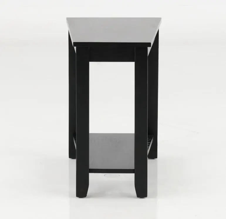 Wedge Black Side Table