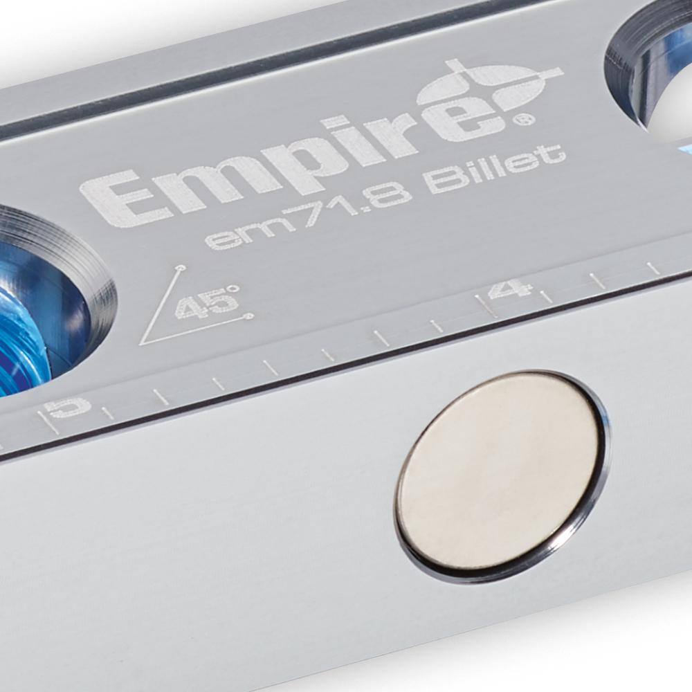 Empire 8 in. True Blue Magnetic Billet Torpedo Level EM71.8