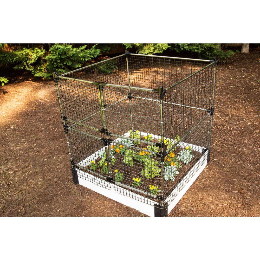Frame It All 48 in. x 24 in. x 48 in. Stainless Steel Stack and Extend Animal Barrier 300001003