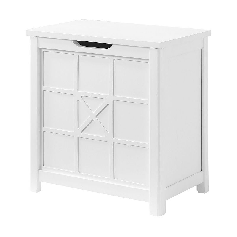 Alaterre Furniture Derby 3-Piece White Bath Set with Wall Cabinet