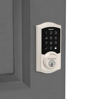 Kwikset SmartCode 270 Traditional Satin Nickel Touchpad Single Cylinder Electronic Deadbolt Featuring SmartKey Security 9270TRL15SMTRBP