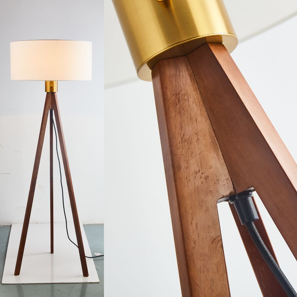 Gem Wooden Tripod Floor Lamp Cy-Ltd-1000