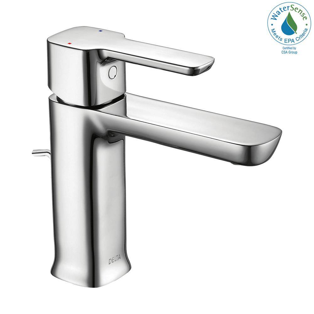 Delta Modern Project Pack Single Hole Single-Handle Bathroom Faucet in Chrome 581LF-PP