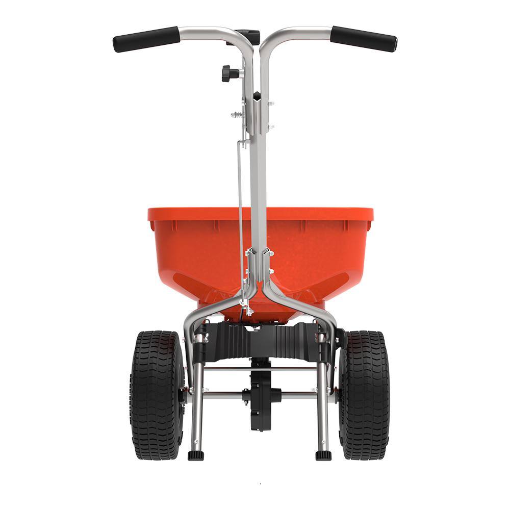 ECHO 85 lbs. Capacity All-Weather Stainless Steel Pro Broadcast Spreader for Seeds and Fertilizer with Hopper Grate and Cover RB-85S