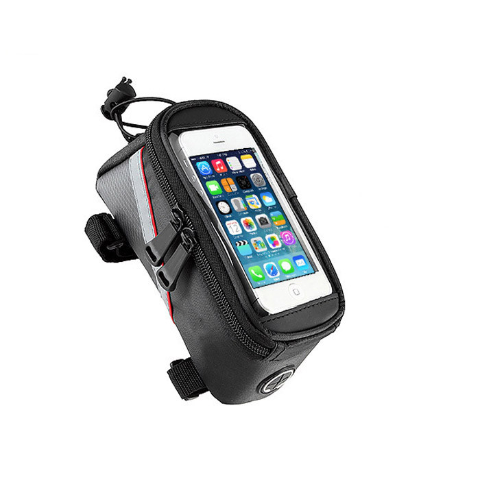 Cycle Riding Waterproof Bike Frame Bags Handlebar Front Tube Touch Screen Cell Phone Bag Mountain Road Bicycle Bag