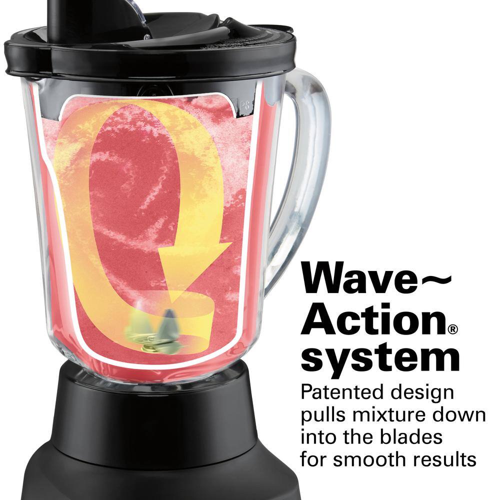 Hamilton Beach Power Elite 40 oz. 5-Speed Black Blender 58175