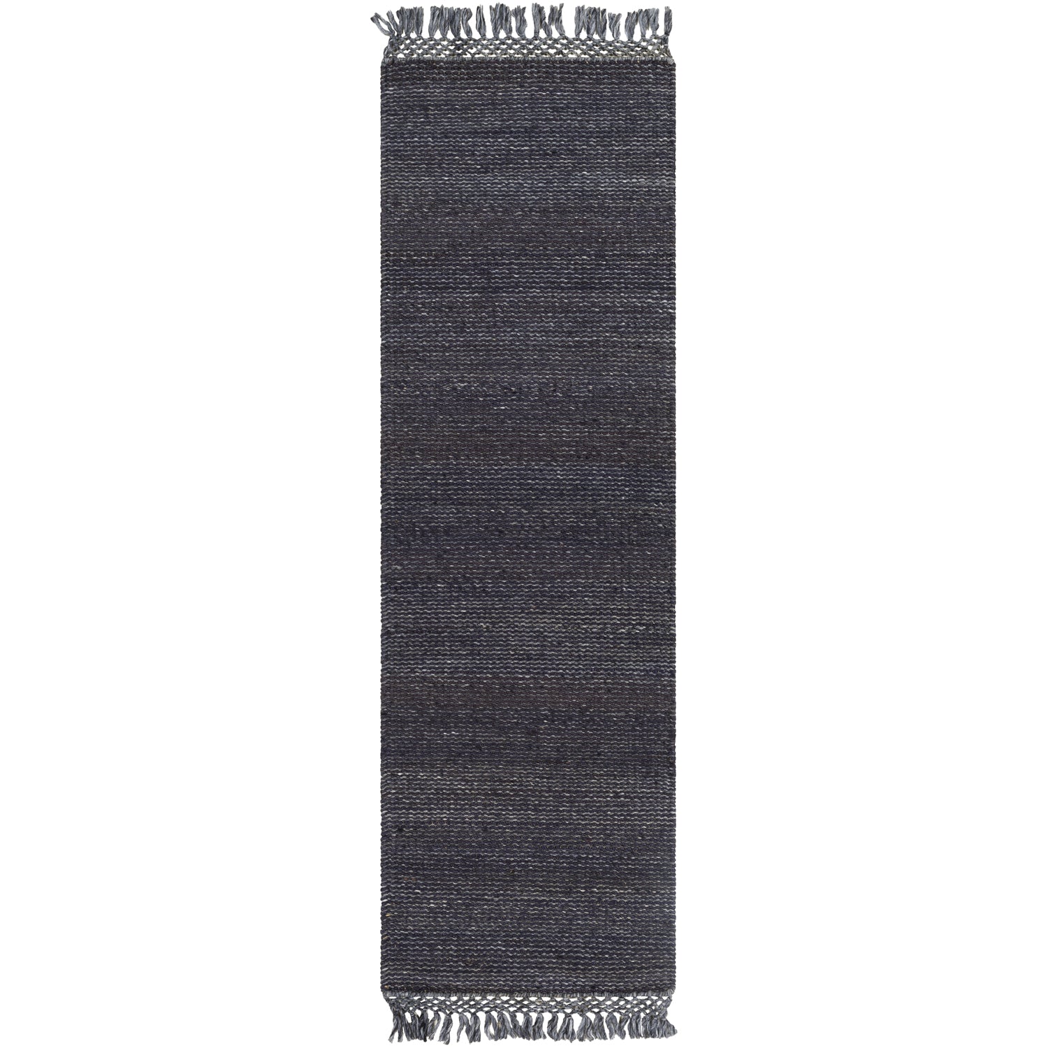 Southampton Hand Woven Rug in Navy, Medium Gray