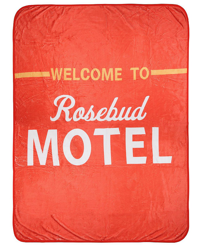 Schitt's Creek Rosebud Motel Plush Fleece Throw Blanket 46 x 60