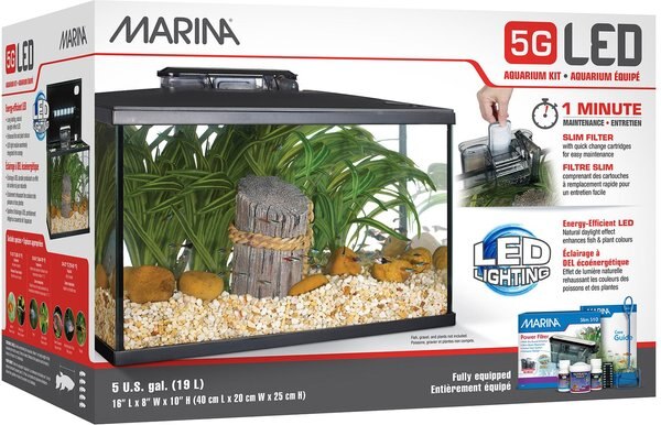 Marina iGlo 5G Aquarium Kit， 5-gal