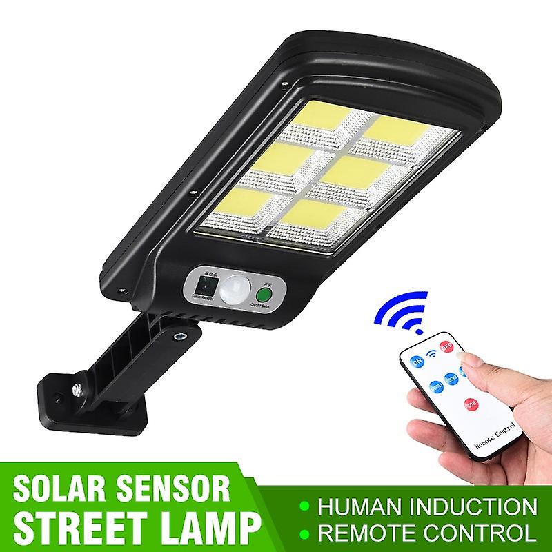 120 Cob Solar Light Outdoor Street Light Wall Light Mobile Pir Sensor Power Lighting 3 Mode Garden Waterproof Light With Remote Control Solar Light (